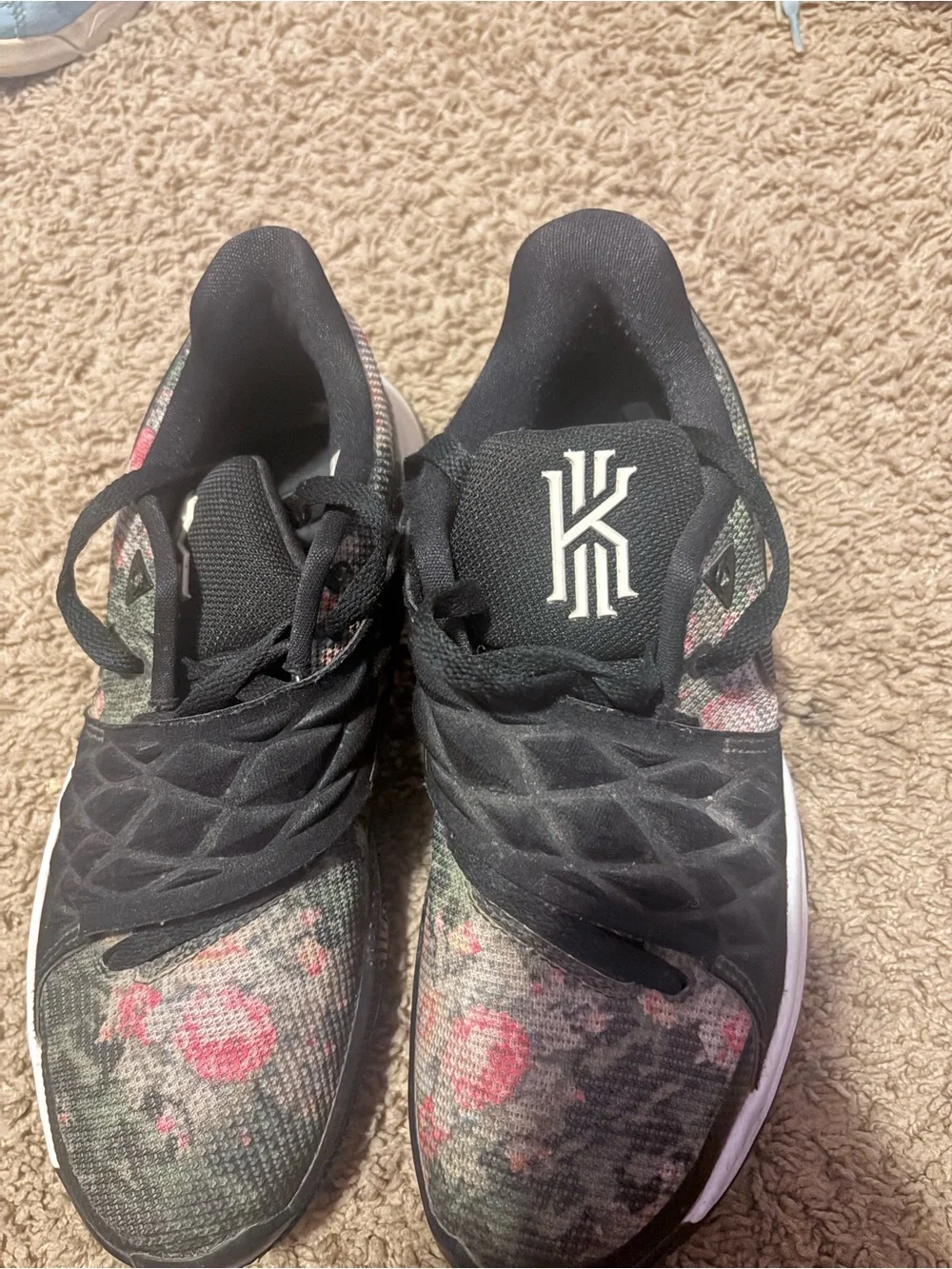 Nike Women’s Floral Knit Training Sneakers - Black/Green/Pink